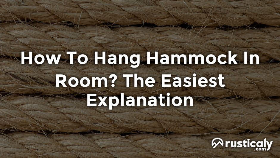how to hang hammock in room