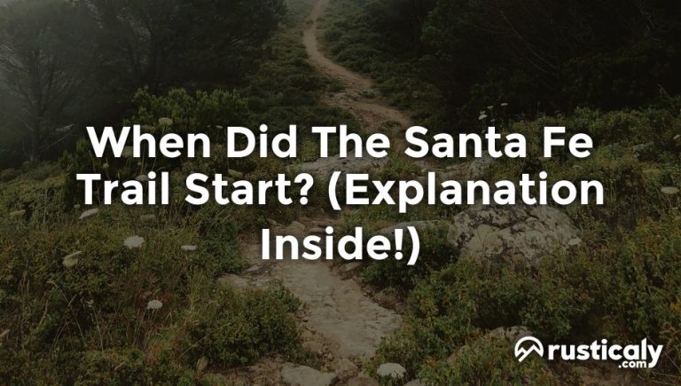 when did the santa fe trail start