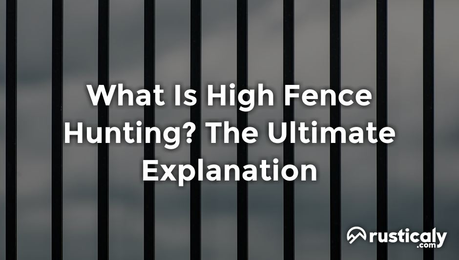 what is high fence hunting