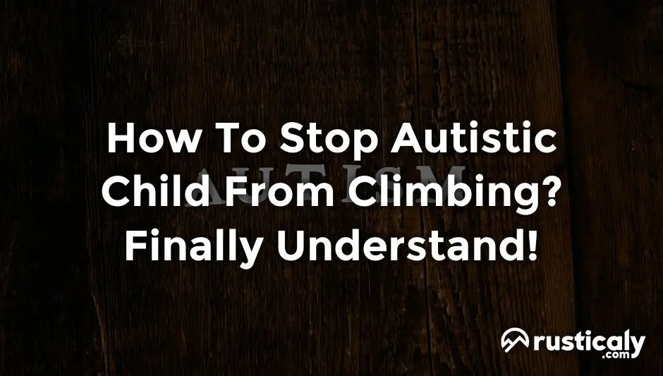 how to stop autistic child from climbing