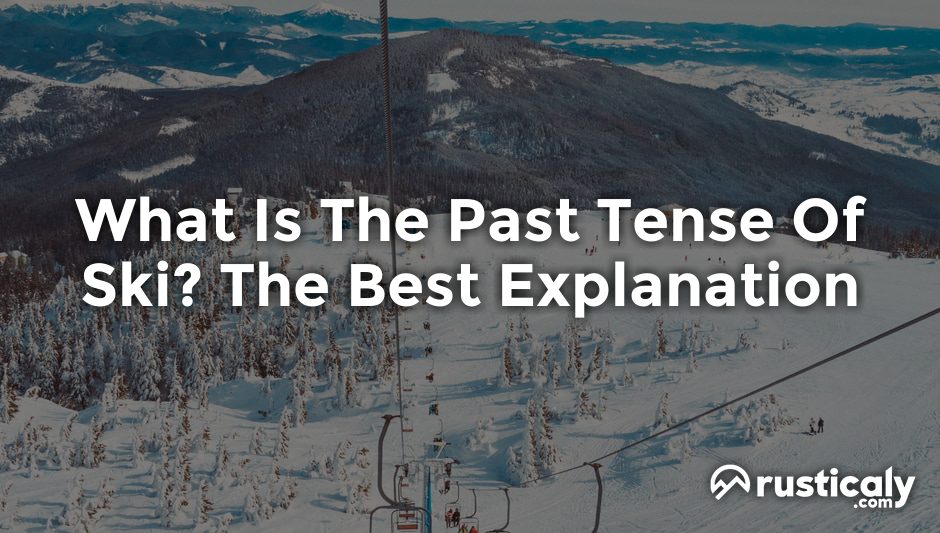 what is the past tense of ski