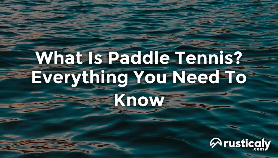 what is paddle tennis
