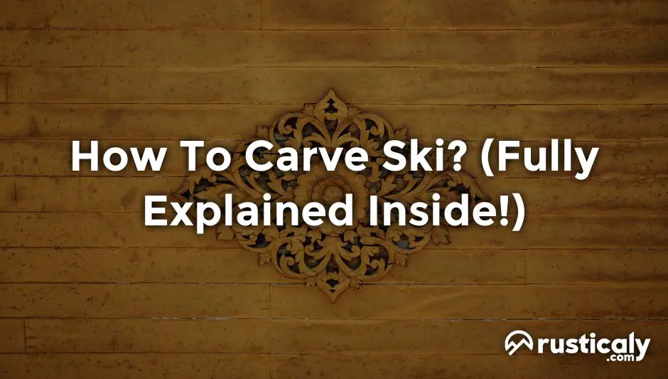 how to carve ski