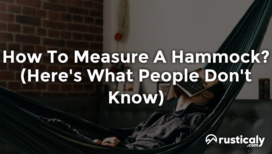 how to measure a hammock