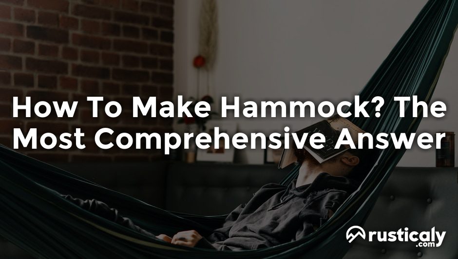 how to make hammock