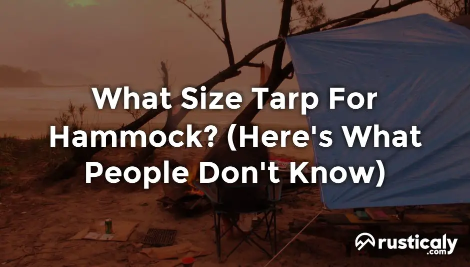 what size tarp for hammock