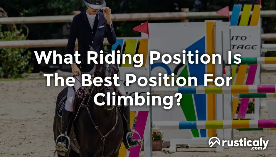 what riding position is the best position for climbing