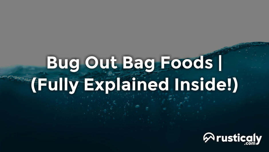 bug out bag foods