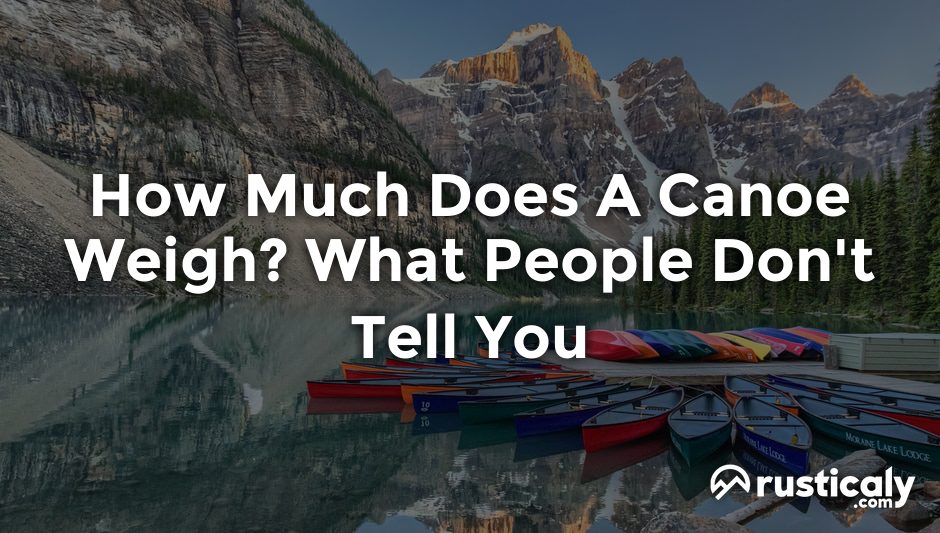 how much does a canoe weigh