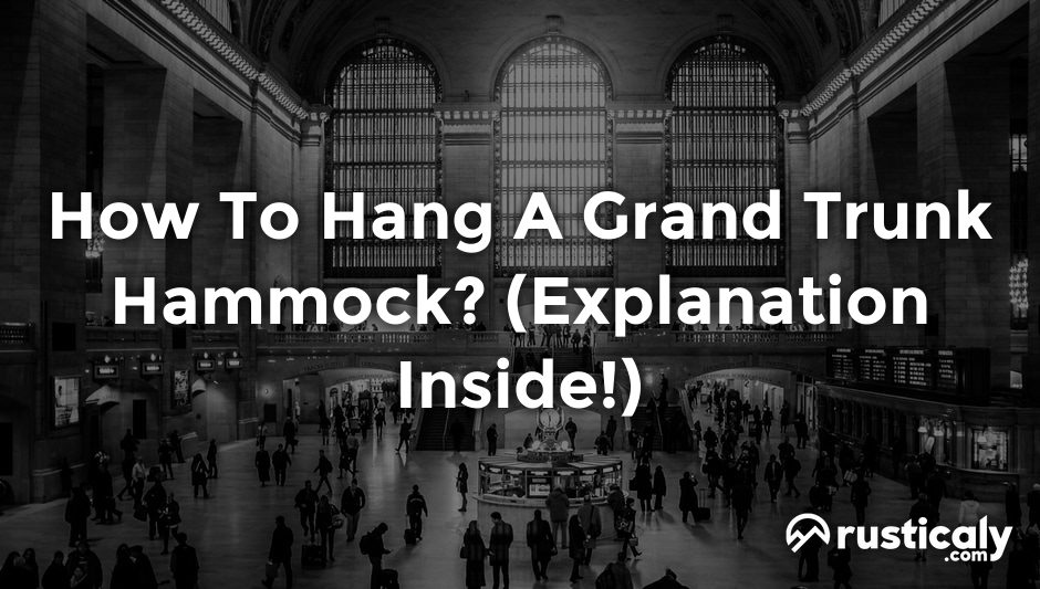 how to hang a grand trunk hammock