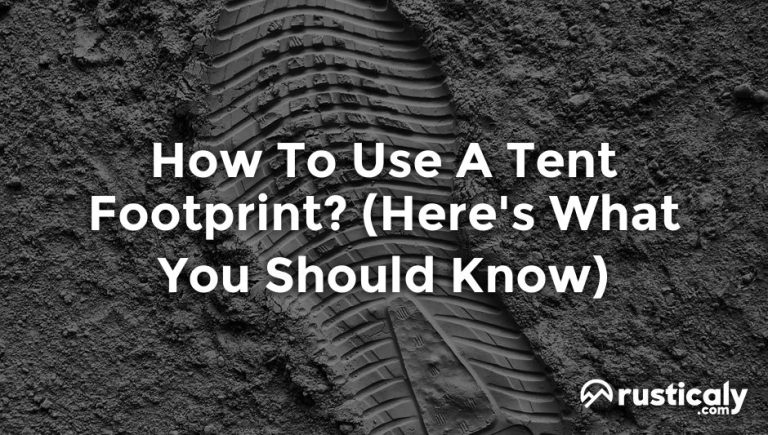 how to use a tent footprint