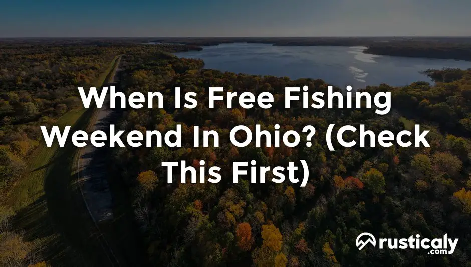 when is free fishing weekend in ohio