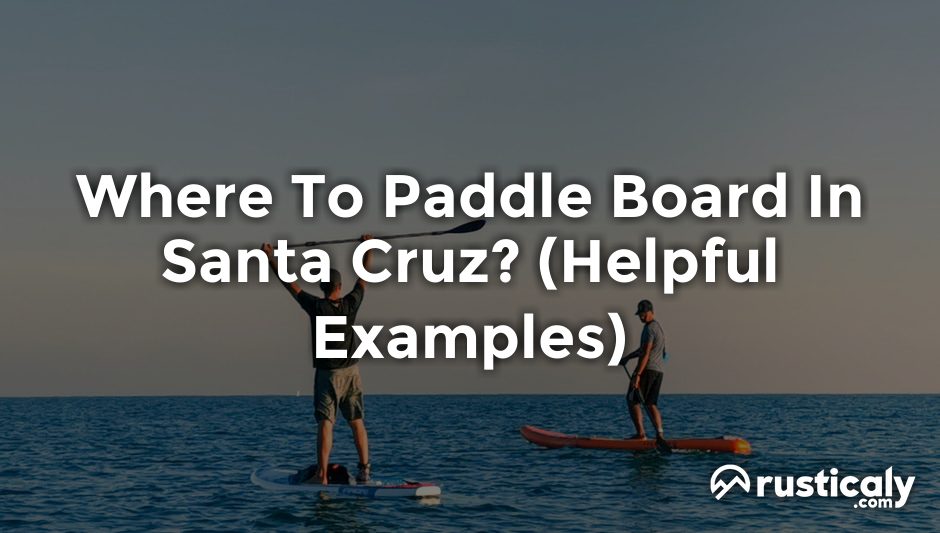 where to paddle board in santa cruz