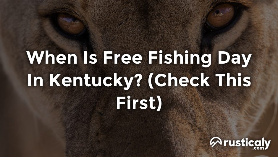 when is free fishing day in kentucky