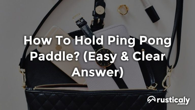 how to hold ping pong paddle