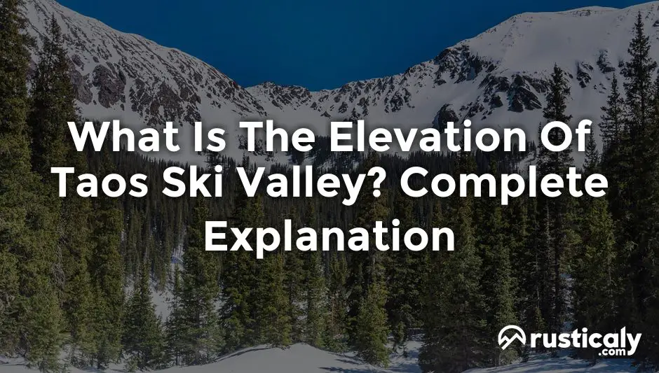 what is the elevation of taos ski valley