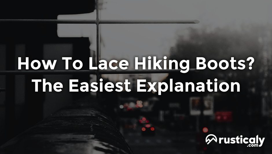 how to lace hiking boots