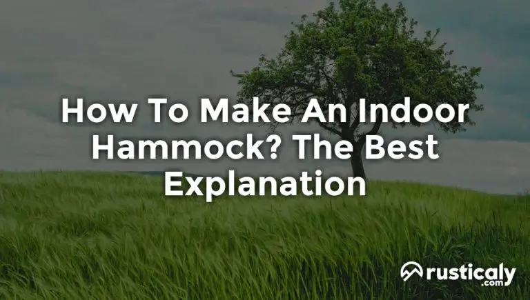 how to make an indoor hammock