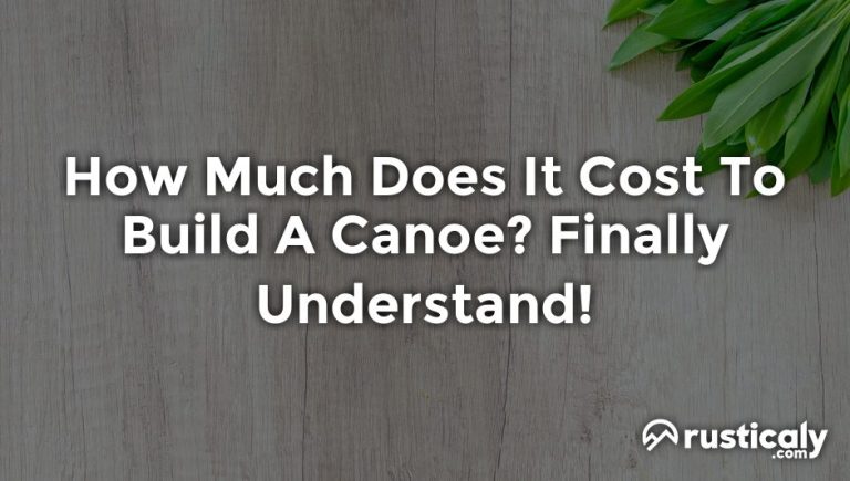 how much does it cost to build a canoe