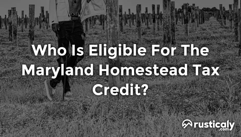 who is eligible for the maryland homestead tax credit