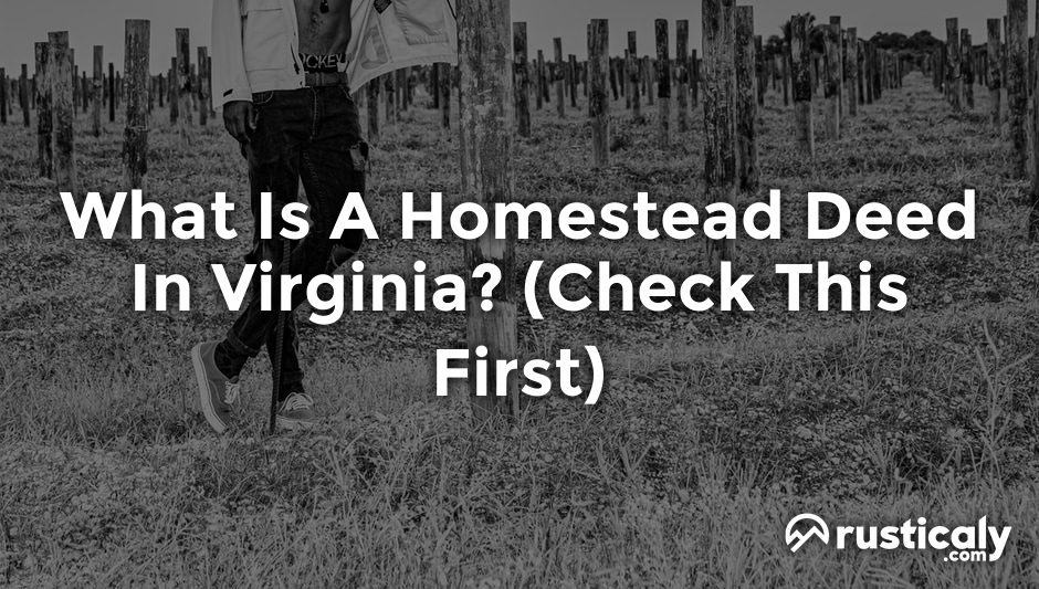 what is a homestead deed in virginia