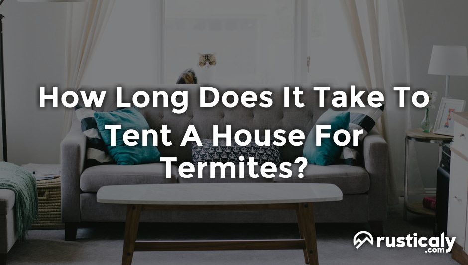 how long does it take to tent a house for termites