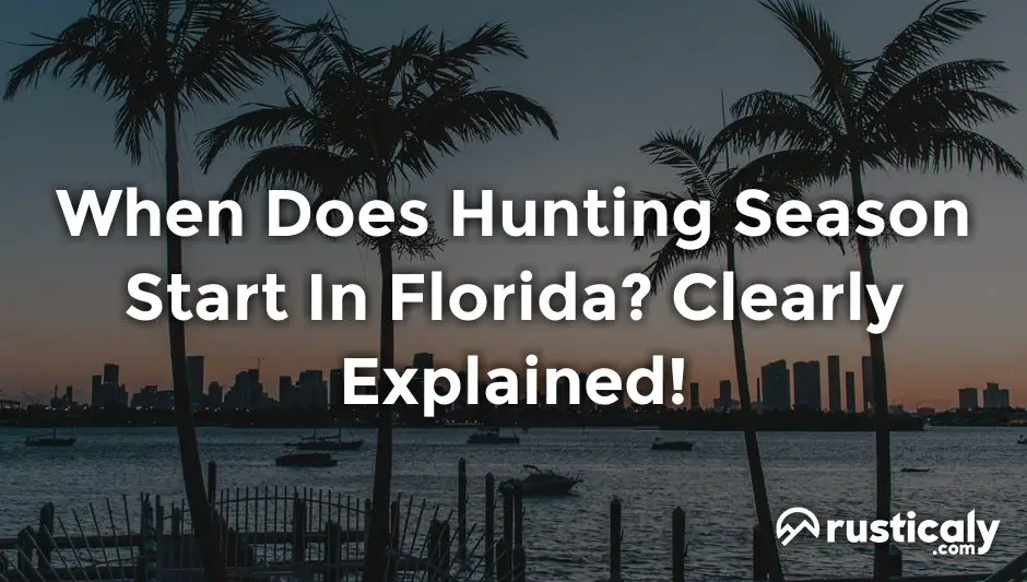 when does hunting season start in florida
