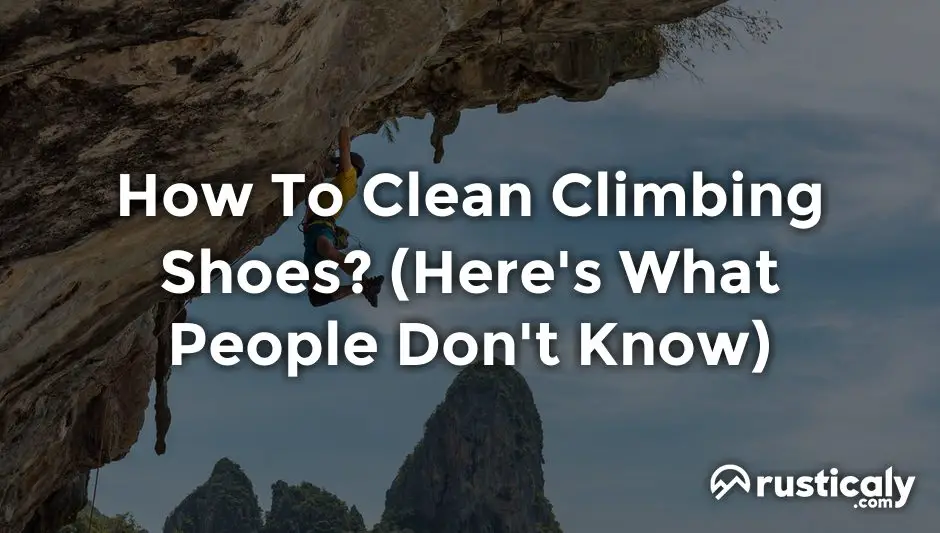 how to clean climbing shoes