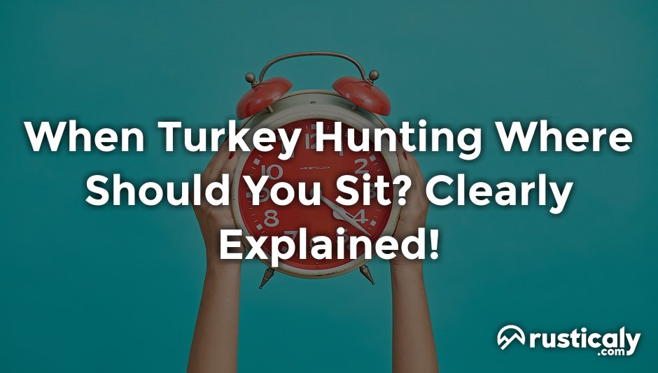 when turkey hunting where should you sit