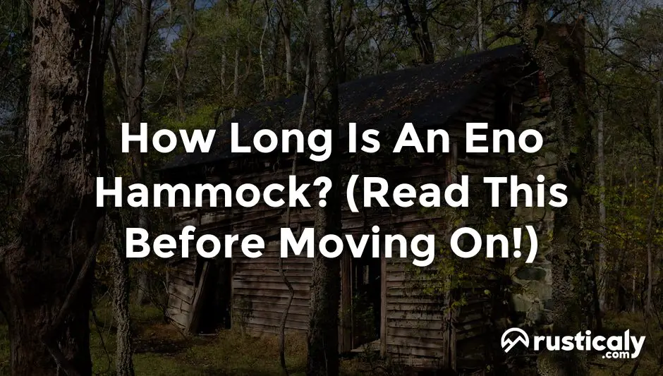 how long is an eno hammock
