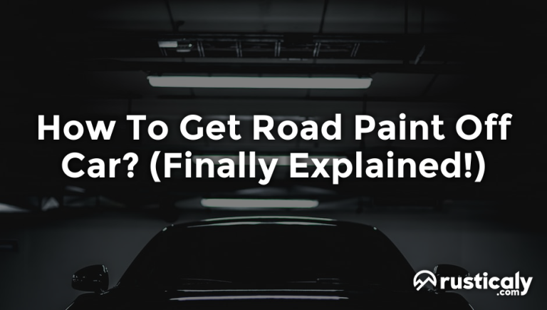how to get road paint off car