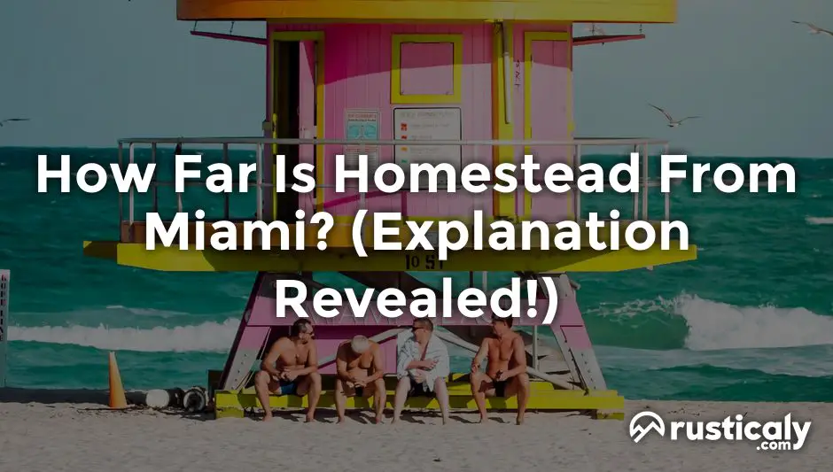 how far is homestead from miami