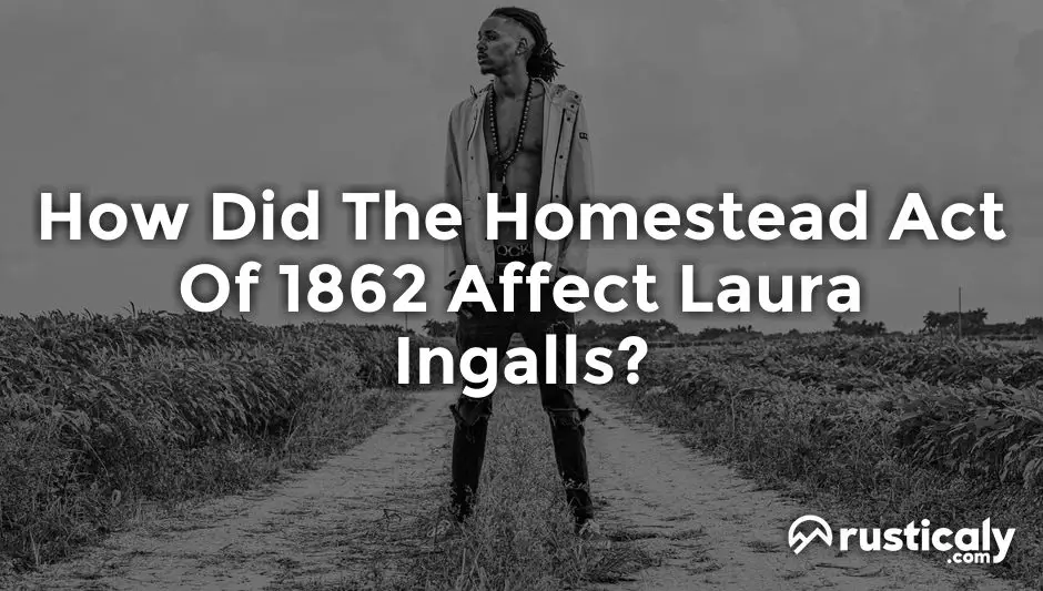 how did the homestead act of 1862 affect laura ingalls