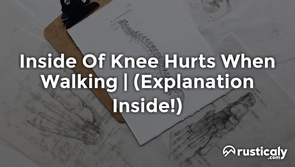 inside of knee hurts when walking