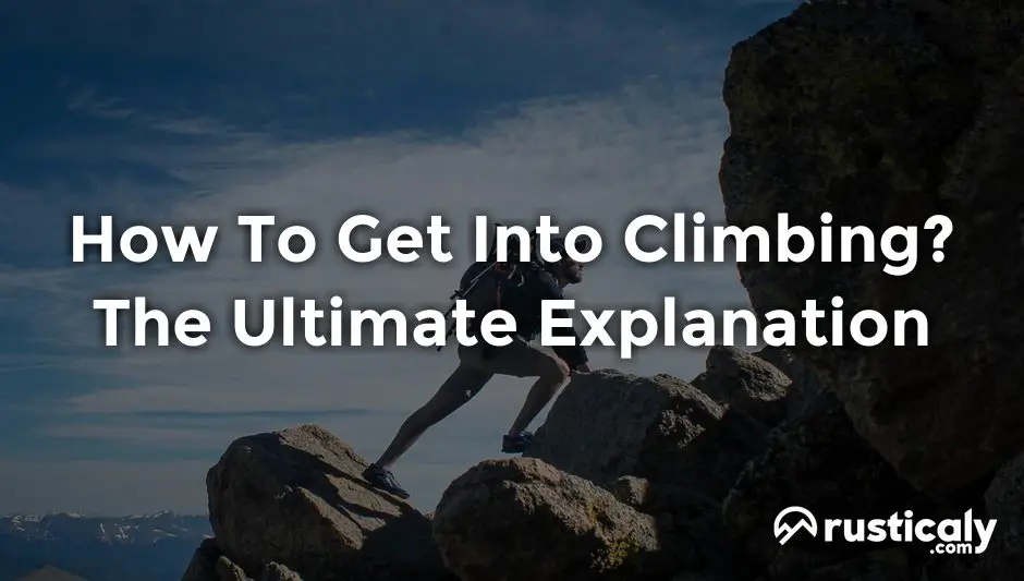 how to get into climbing