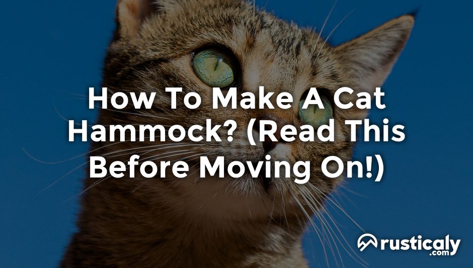 how to make a cat hammock