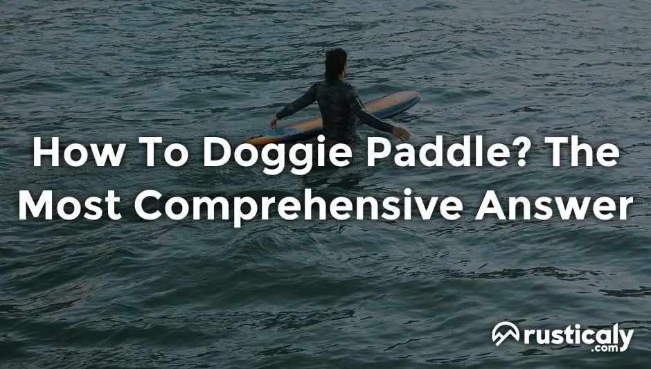 how to doggie paddle