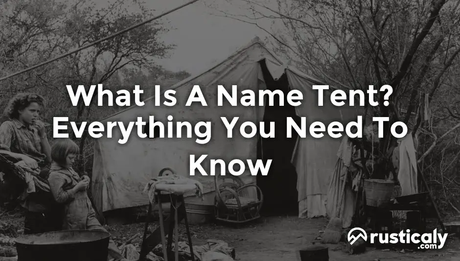 what is a name tent