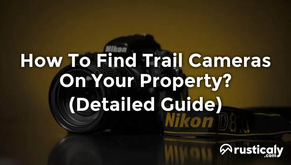 how to find trail cameras on your property