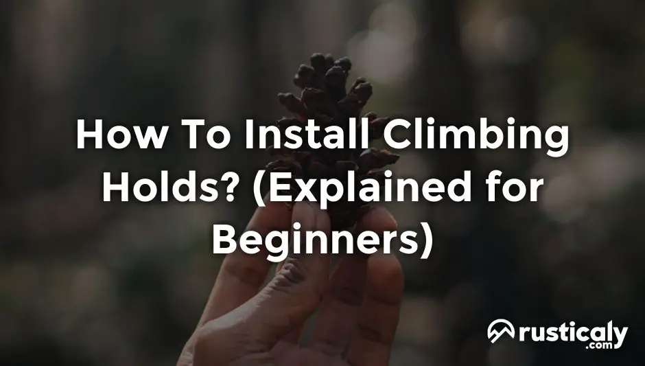 how to install climbing holds
