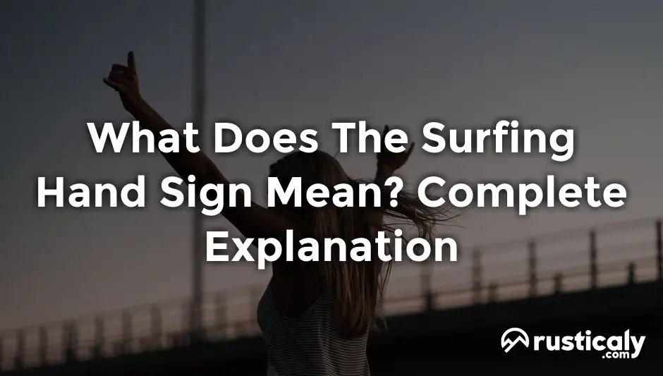 what does the surfing hand sign mean