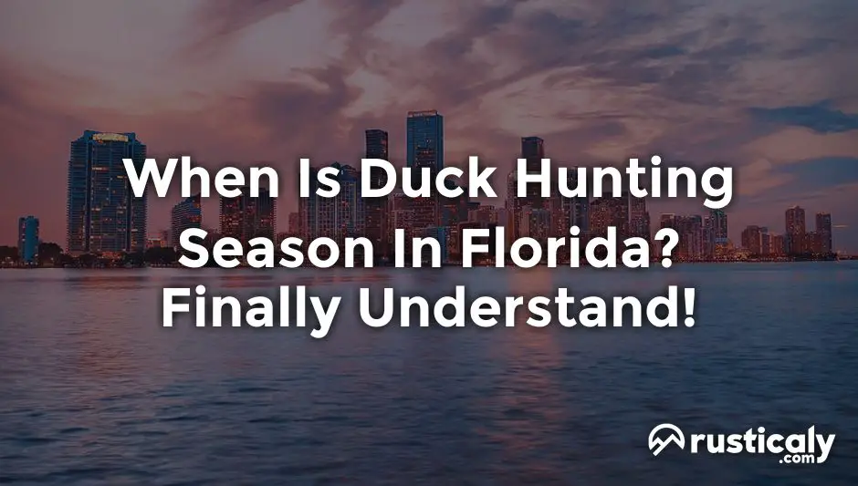 when is duck hunting season in florida