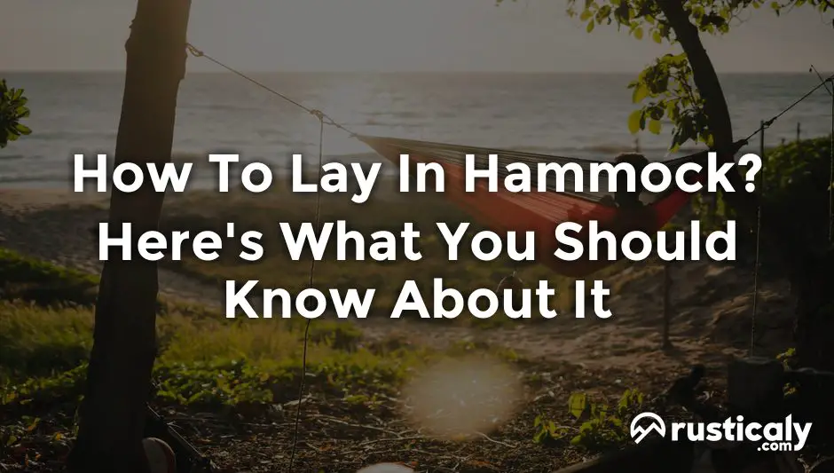 how to lay in hammock