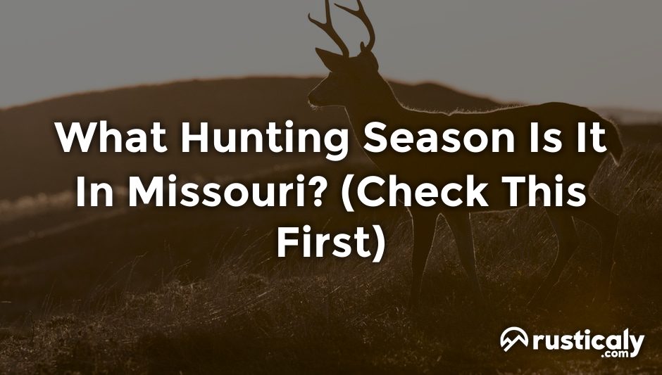what hunting season is it in missouri