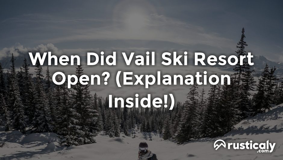 when did vail ski resort open