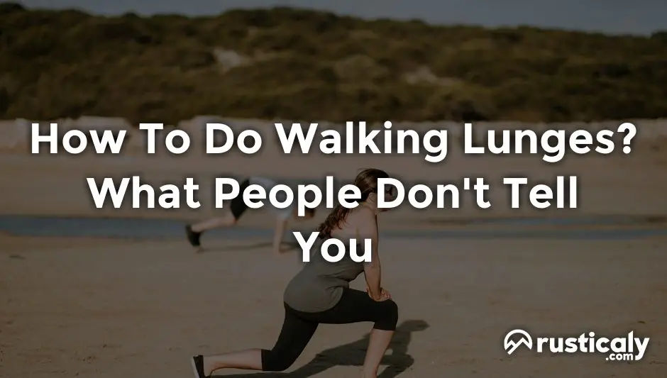 how to do walking lunges