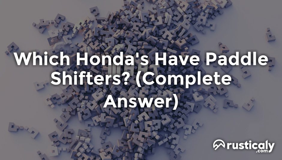 which honda's have paddle shifters