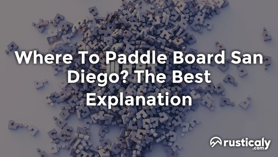 where to paddle board san diego