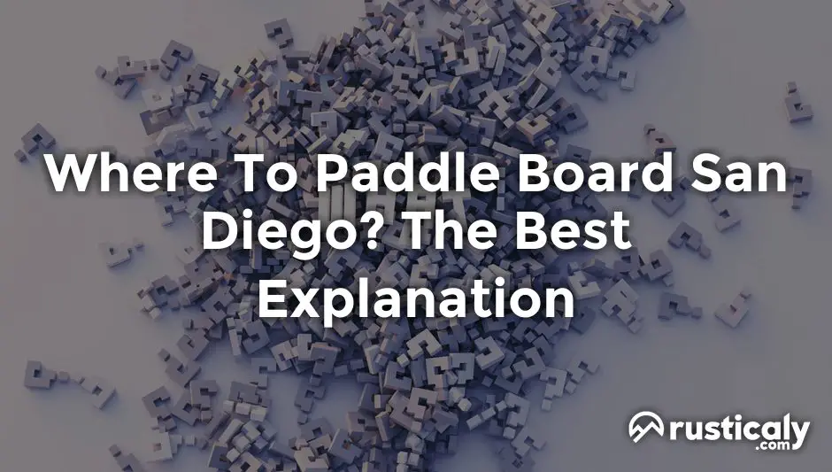 where to paddle board san diego