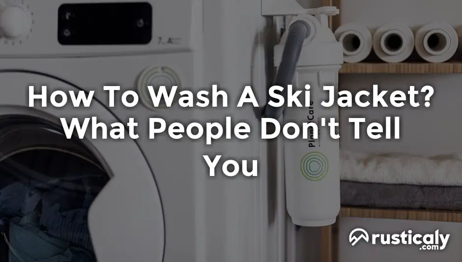 how to wash a ski jacket